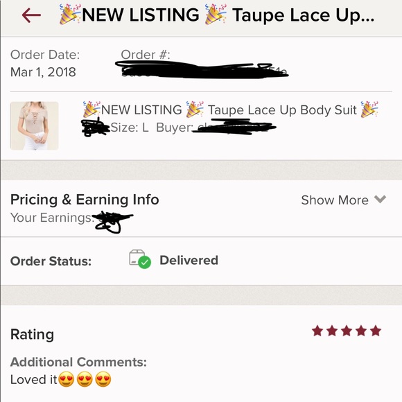 ✨HP✨Taupe Lace Up Body Suit - Picture 2 of 3